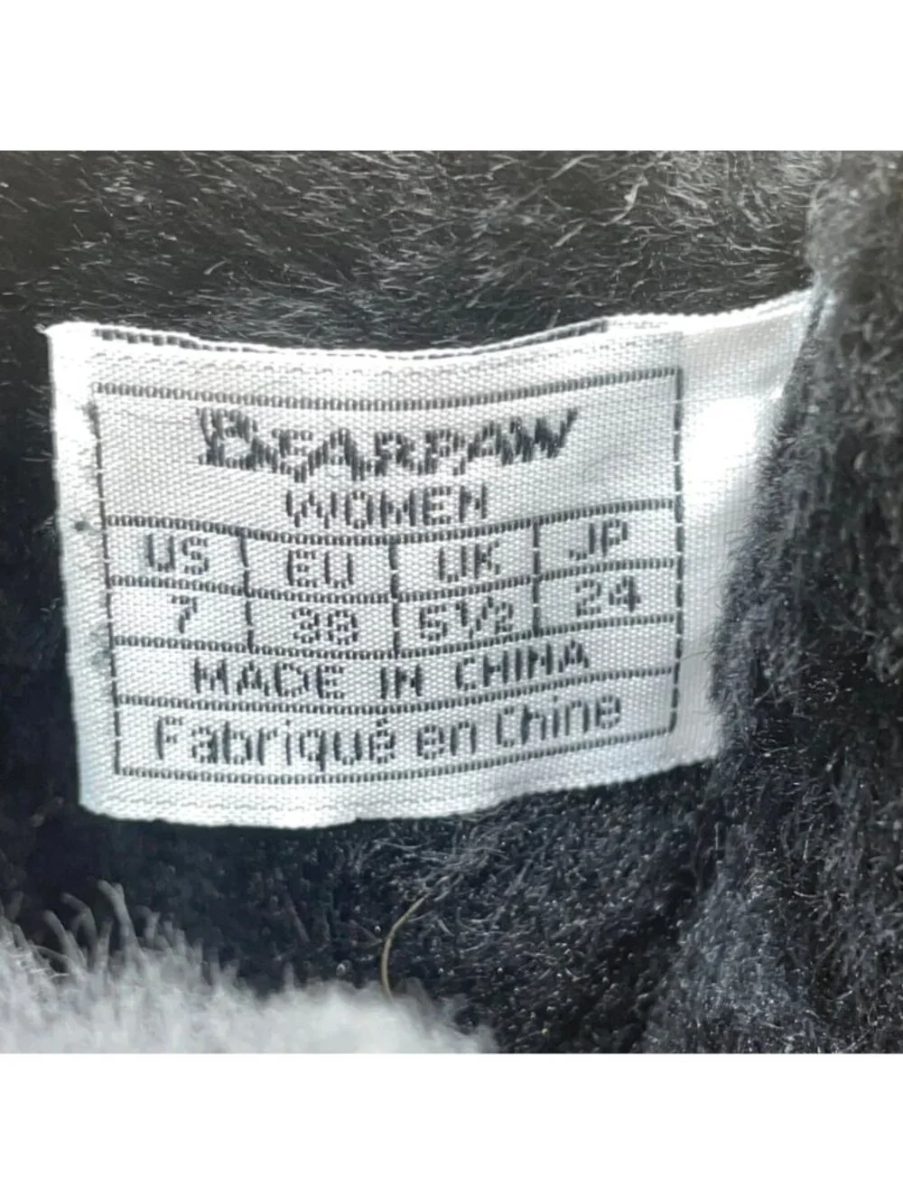 Bearpaw Women Black Suede Sheepskin Wool Blend Lining Emma Winter Boots Size 7